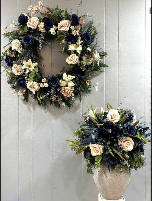 Wreath & Vase Combo